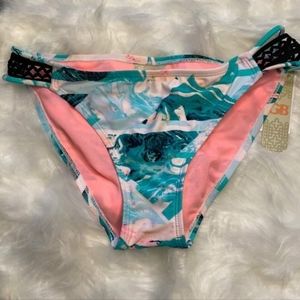 NWT GIANNI BINI ray mesh hipster bikini bottom M